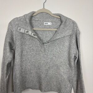 Sonoma Women's Light Gray Cowl Neck Sweater